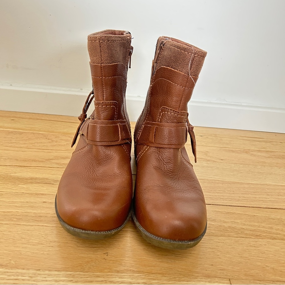 Clarks Riddle Avant Ankle Boots Women's 7.5M Brown Leather - Picture 2 of 10